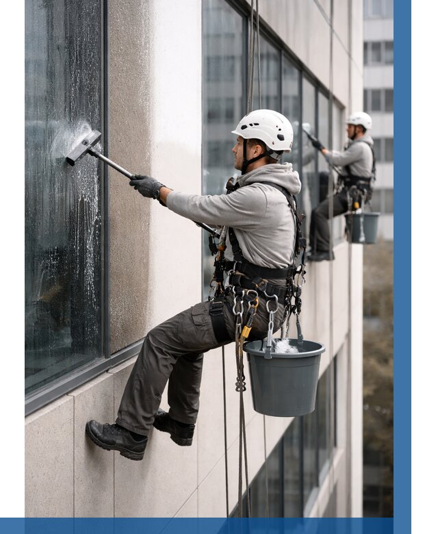 Мойка фасадов зданий в Александрове под ключ от 375 р. | ВЫСОТНИК-Лкн