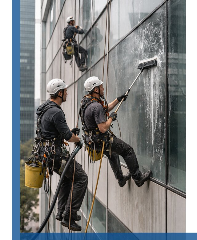 Профессиональная высотная мойка фасадов зданий в Александрове
