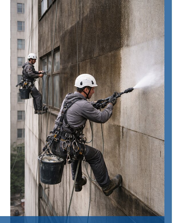 Очистка фасада от копоти в Александрове от 268 р. | ВЫСОТНИК-Лкн