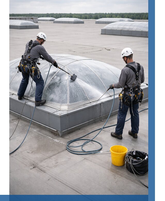 Мойка зенитных фонарей в Александрове, заказать от 4820 р. | ВЫСОТНИК-Лкн