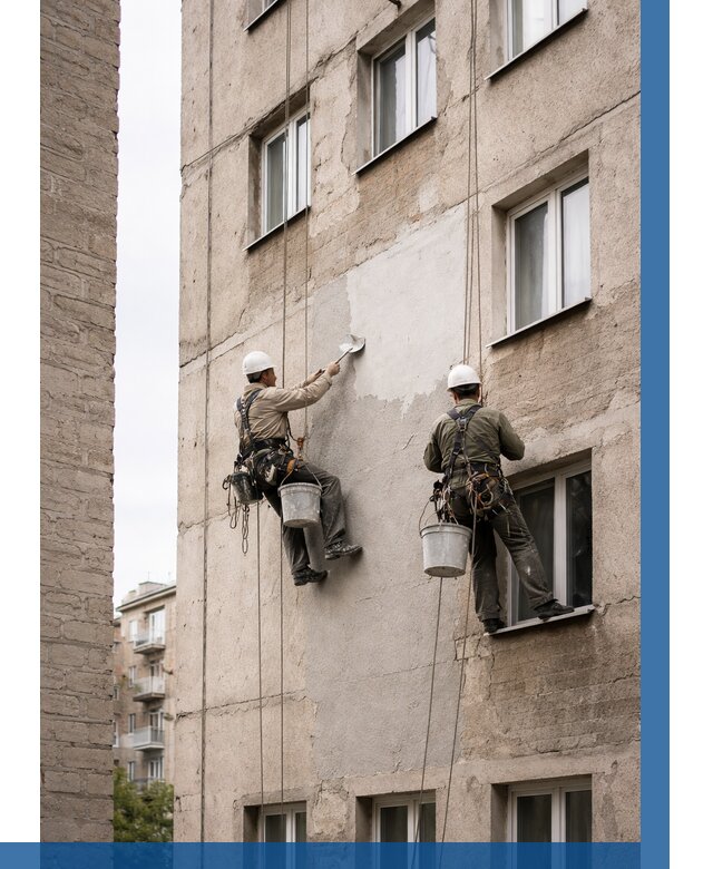 Косметический ремонт фасада в Александрове от 1178 р. | ВЫСОТНИК-Лкн