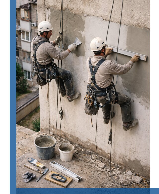 Комплексный ремонт штукатурного фасада с гарантией в Александрове