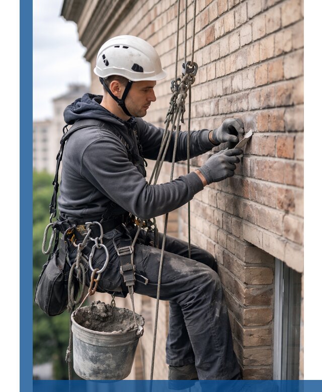 Качественный ремонт кирпичной кладки фасада в Александрове с гарантией