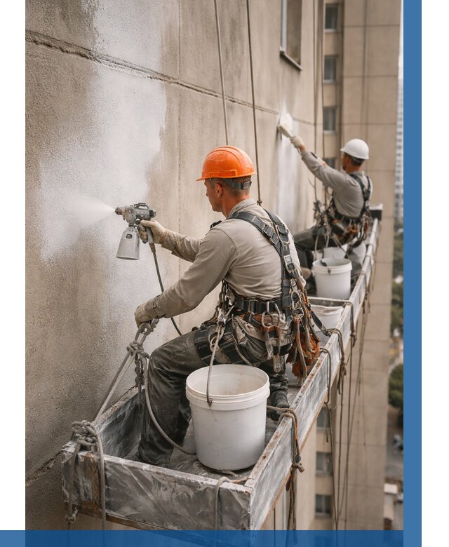 Грунтовка фасада на высоте в Александрове от 129 р. | ВЫСОТНИК-Лкн