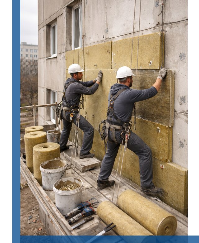 Утепление фасада минватой в Александрове под ключ с гарантией