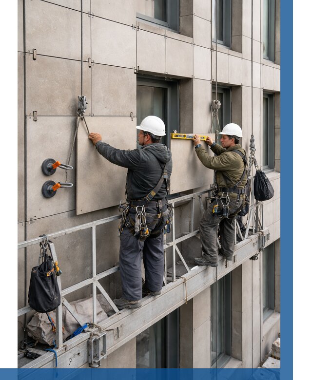 Монтаж керамогранита на фасад в Александрове от 2678 р. | ВЫСОТНИК-Лкн