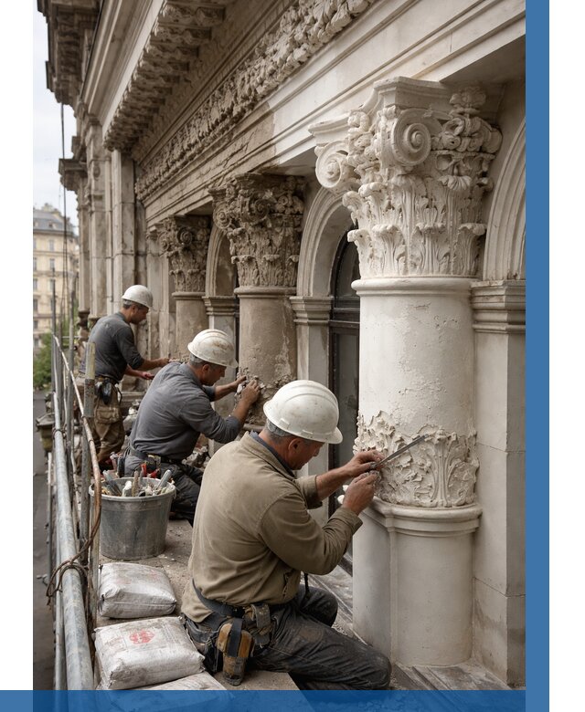 Реставрация фасадной лепнины в Александрове от 2678 р. | ВЫСОТНИК-Лкн