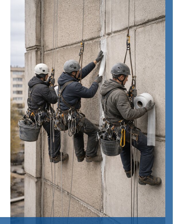 Ремонт межпанельных швов в Александрове от 803 р. | ВЫСОТНИК-Лкн