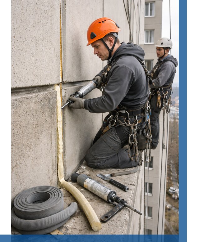 Теплый шов межпанельные швы в Александрове от 750 р. | ВЫСОТНИК-Лкн