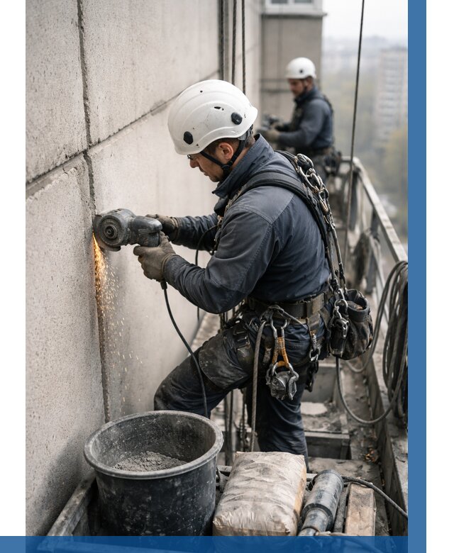 Штробление межпанельных швов в Александрове от 1285 р. | ВЫСОТНИК-Лкн