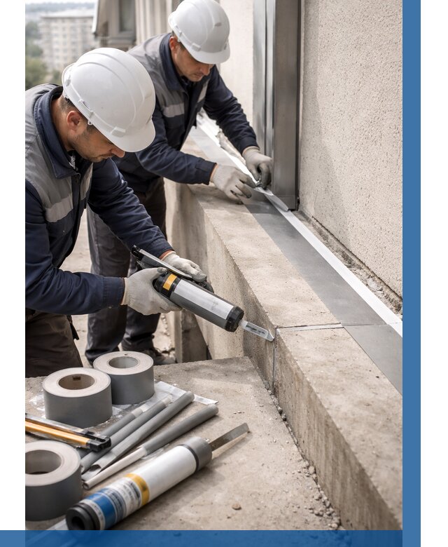 Герметизация примыкания балкона в Александрове от 4820 р. | ВЫСОТНИК-Лкн