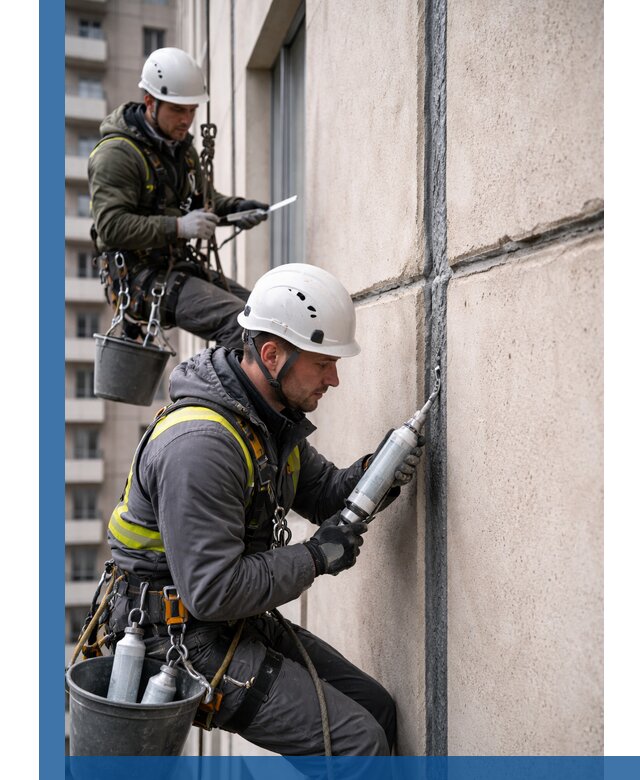 Герметизация деформационных швов фасада в Александрове качественно