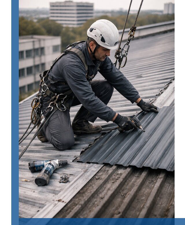 Ремонт профнастила на кровле в Александрове, работы под ключ