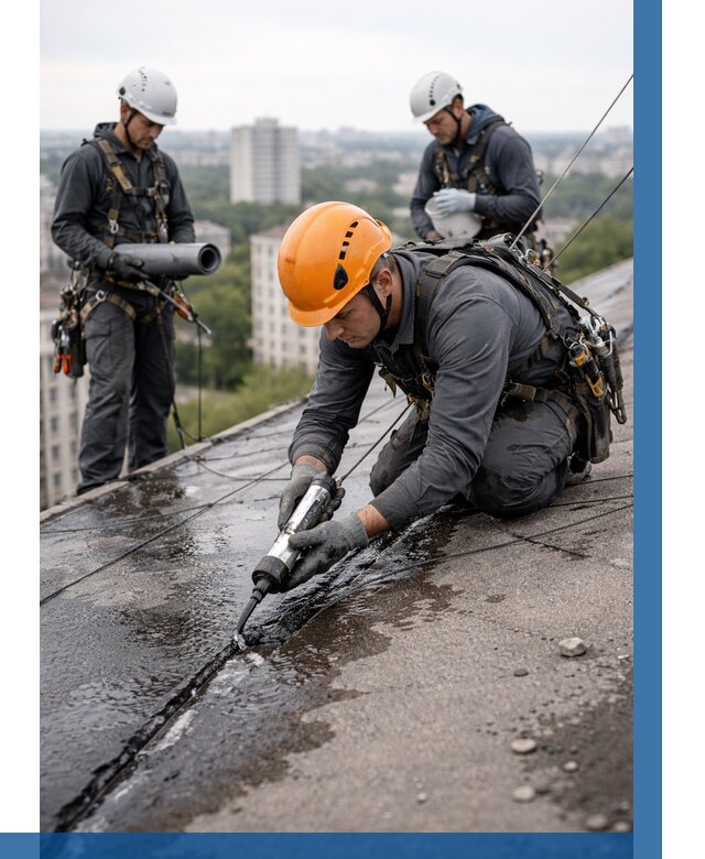 Устранение протечек кровли в Александрове от 12853 р. | ВЫСОТНИК-Лкн