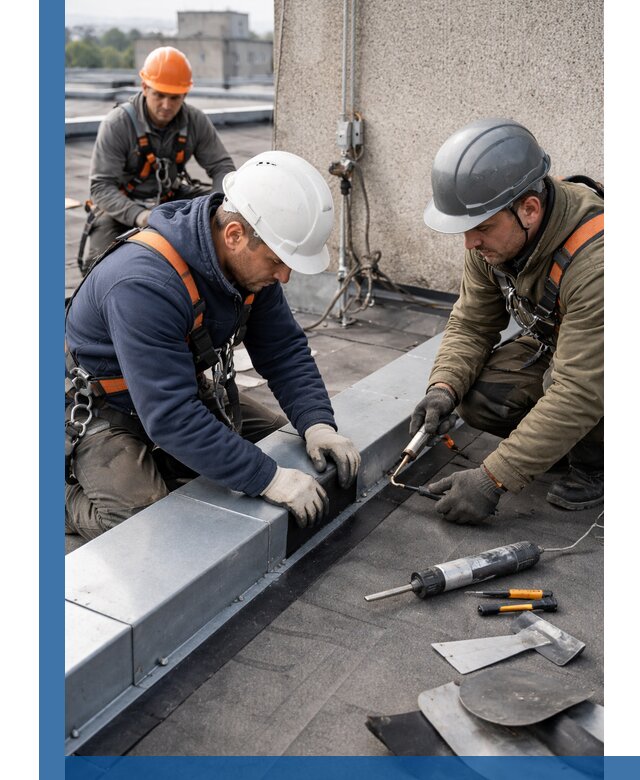 Ремонт кровельных примыканий в Александрове профессионально