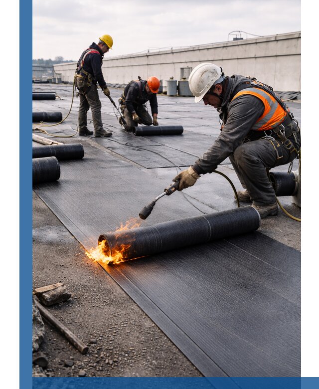 Монтаж наплавляемой кровли в Александрове профессионально