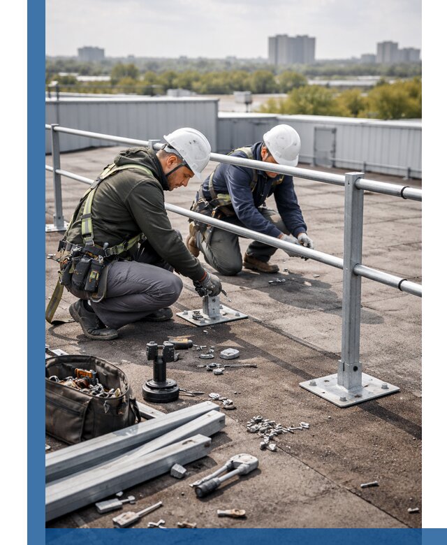 Монтаж кровельного ограждения в Александрове под ключ с гарантией