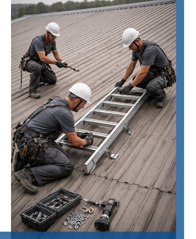 Монтаж кровельной лестницы в Александрове от 4820 р. | ВЫСОТНИК-Лкн