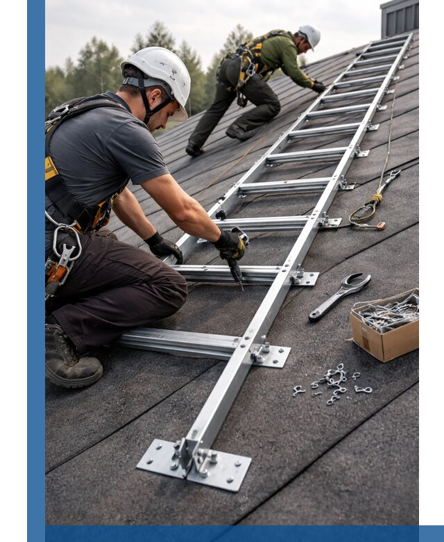 Профессиональный монтаж кровельной лестницы в Александрове под ключ