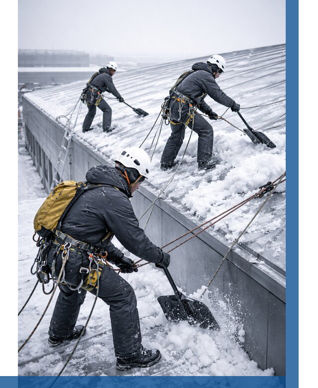 Очистка навесов от снега в Александрове от 4820 р. | ВЫСОТНИК-Лкн