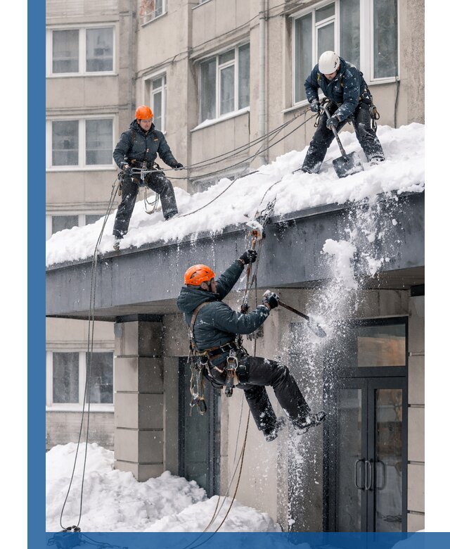 Безопасная очистка навесов от снега в Александрове круглогодично