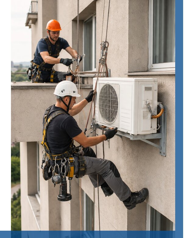 Монтаж внешнего блока кондиционера в Александрове от 6962 р. | ВЫСОТНИК-Лкн