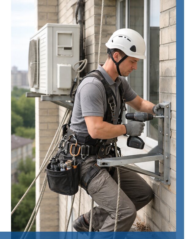 Установка кронштейнов кондиционера в Александрове от 3749 р. | ВЫСОТНИК-Лкн