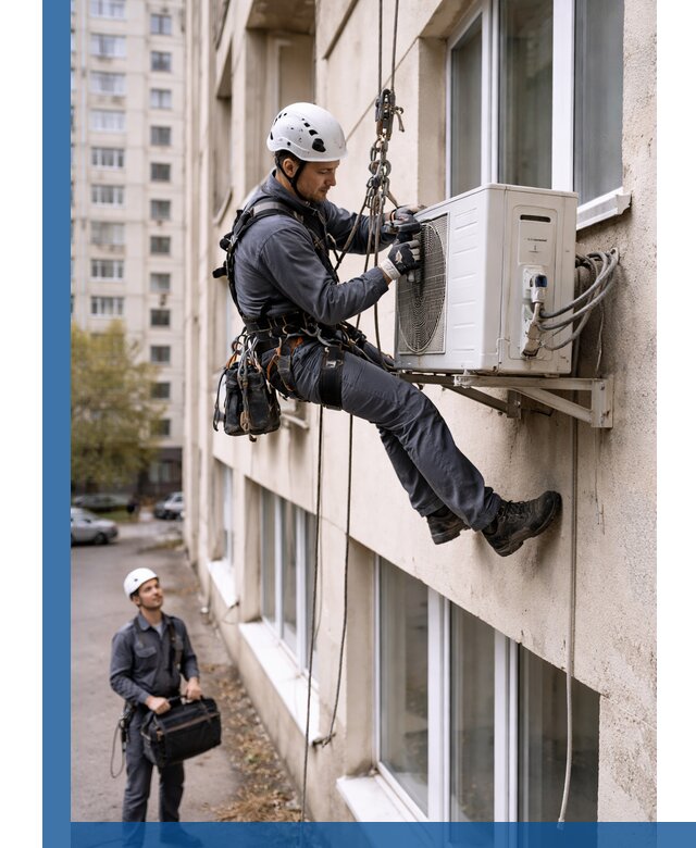 Демонтаж внешнего блока кондиционера в Александрове профессионально