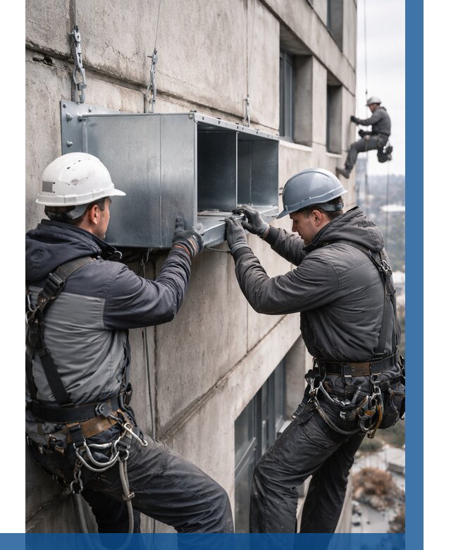 Монтаж вентиляционных коробов в Александрове от 3213 р. | ВЫСОТНИК-Лкн