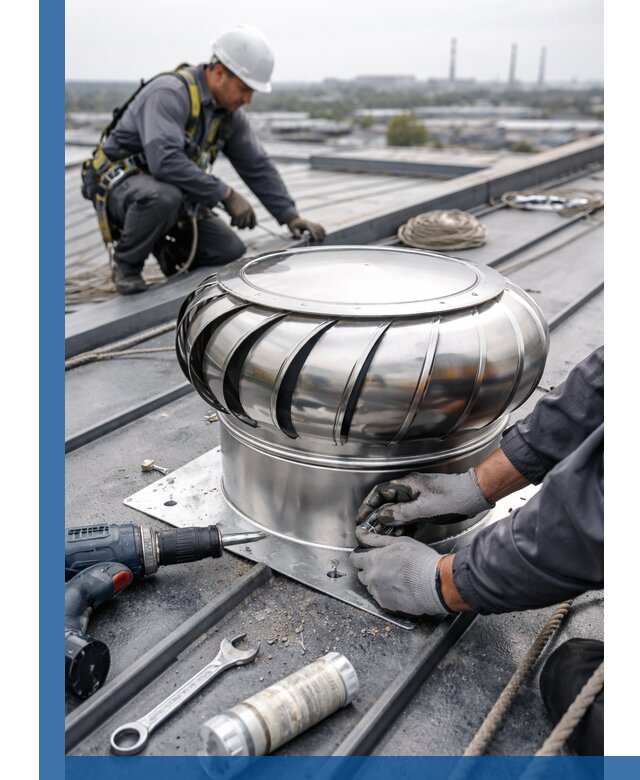 Установка дефлекторов на кровле в Александрове профессионально