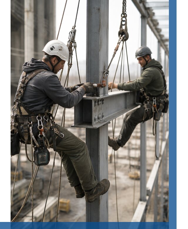 Монтаж металлоконструкций на высоте в Александрове от 3749 р. | ВЫСОТНИК-Лкн