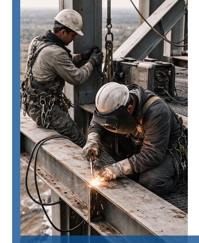 Высотные сварочные работы в Александрове для промышленных объектов