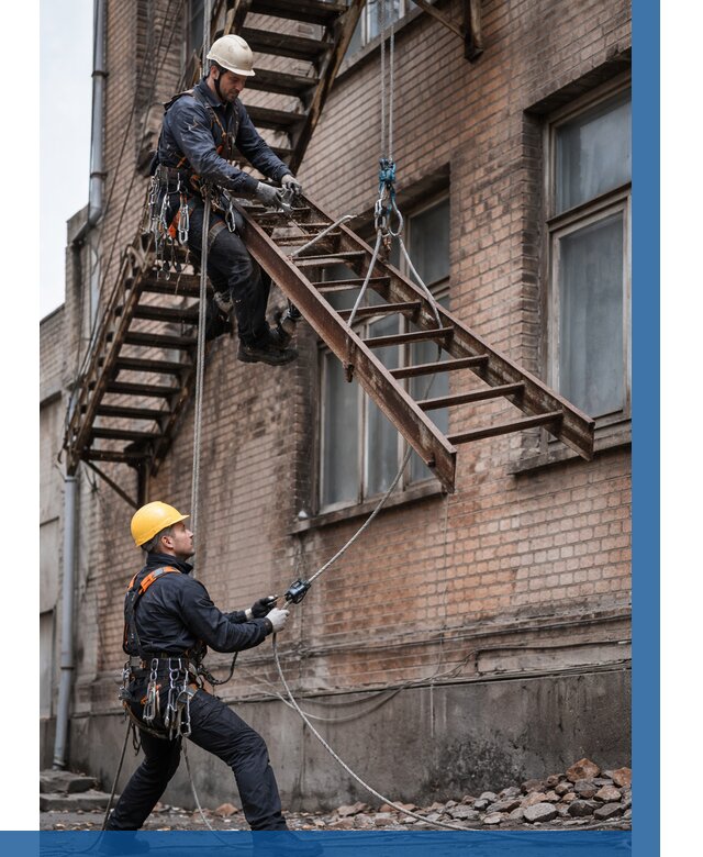 Демонтаж пожарной лестницы в Александрове от 12853 р. | ВЫСОТНИК-Лкн