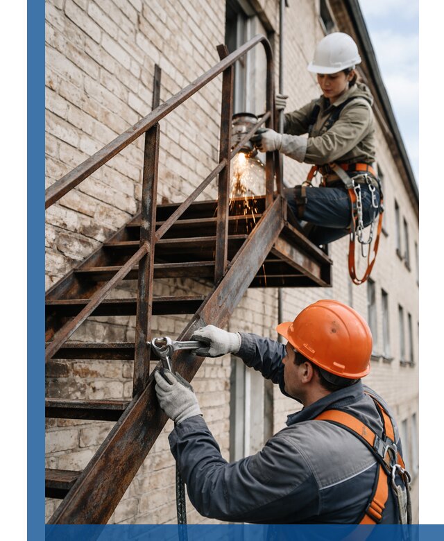 Ремонт и восстановление пожарных лестниц с выездом в Александрове