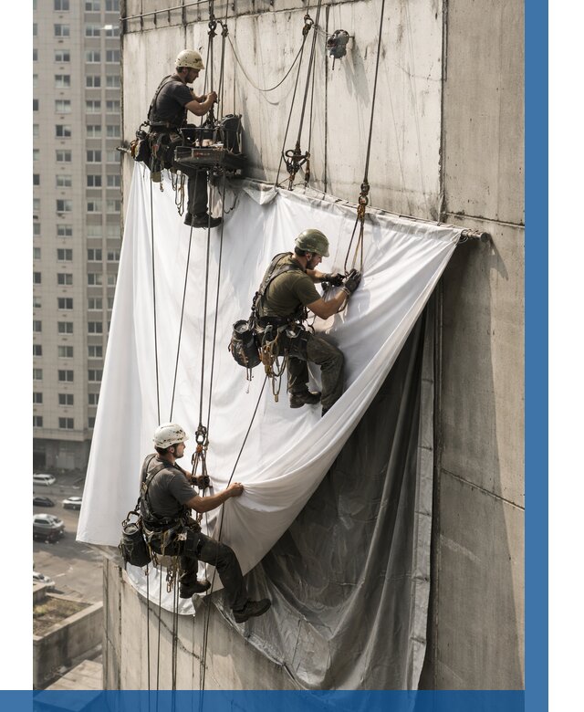 Замена баннерного полотна в Александрове от 6962 р. | ВЫСОТНИК-Лкн—заказать