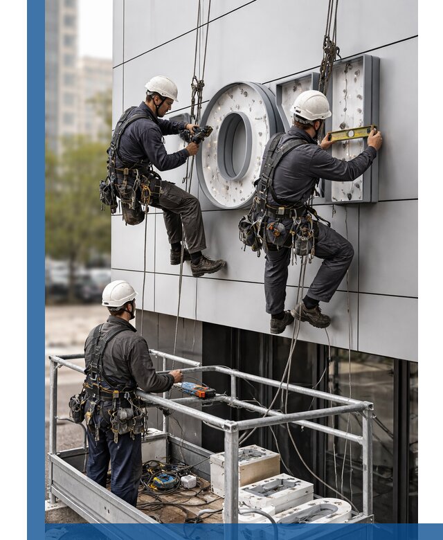 Профессиональный монтаж световых букв в Александрове под ключ