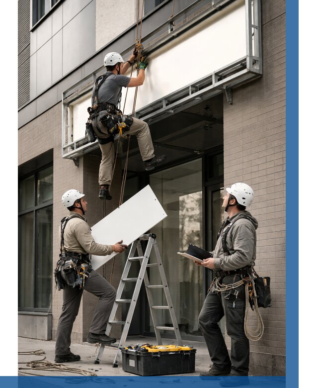 Монтаж светового короба в Александрове от 6962 р. | ВЫСОТНИК-Лкн