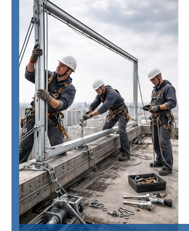 Монтаж крышных рекламных конструкций под ключ в Александрове