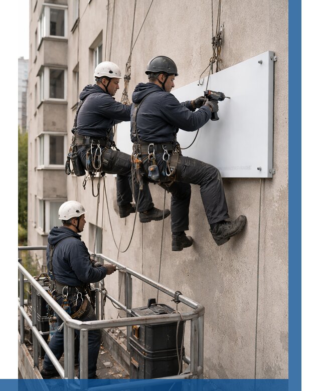 Монтаж табличек и указателей в Александрове от 3749 р. | ВЫСОТНИК-Лкн