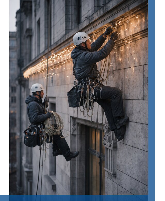 Монтаж новогодней иллюминации в Александрове от 9104 р. | ВЫСОТНИК-Лкн