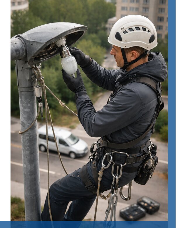 Замена ламп на высоте в Александрове от 2678 р. | ВЫСОТНИК-Лкн