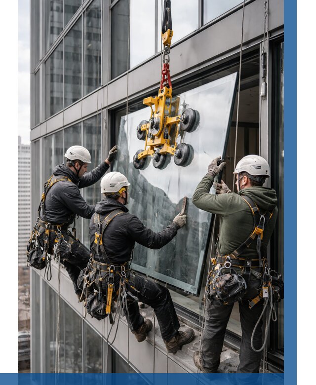 Фасадное остекление зданий под ключ в Александрове от 10711 р. | ВЫСОТНИК-Лкн