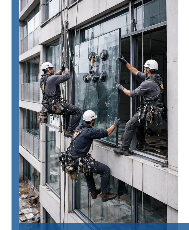 Фасадное остекление и монтаж витражей зданий в Александрове под ключ
