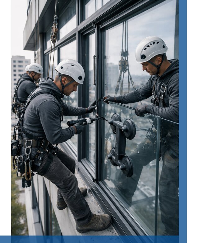 Витражное остекление зданий в Александрове от 3749 р. | ВЫСОТНИК-Лкн