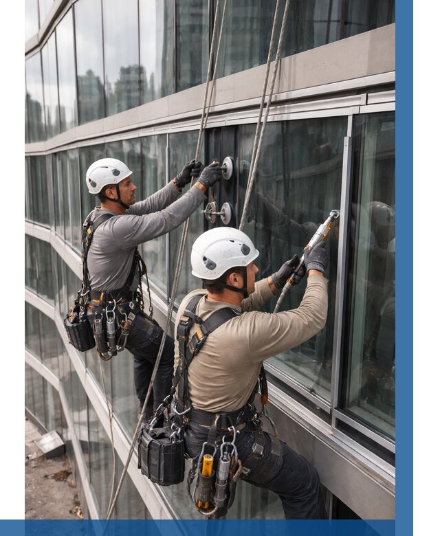 Радиусное остекление фасада в Александрове от 12853 р. | ВЫСОТНИК-Лкн