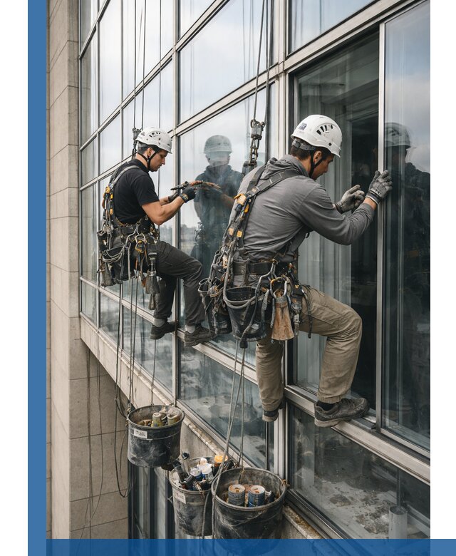 Ремонт витражных конструкций и фасадного остекления в Александрове