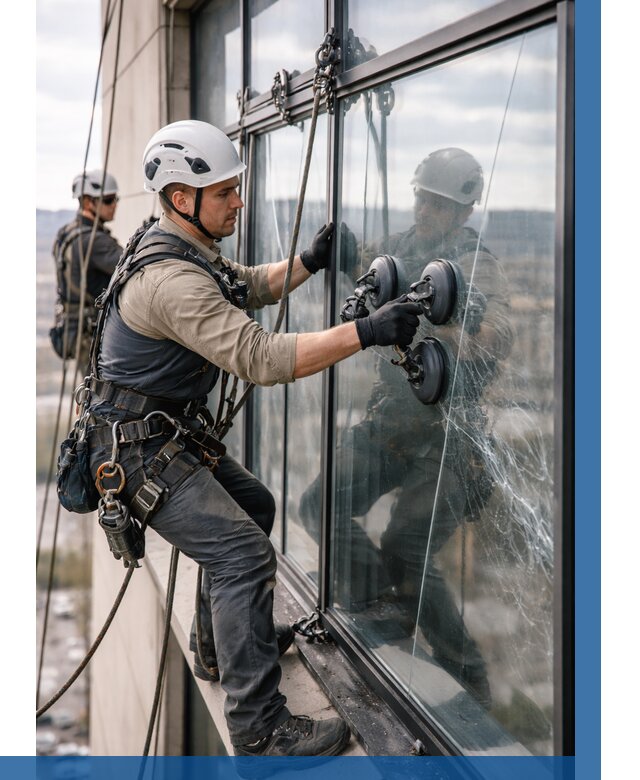 Замена стекла в витраже в Александрове под ключ от 9104 р. | ВЫСОТНИК-Лкн