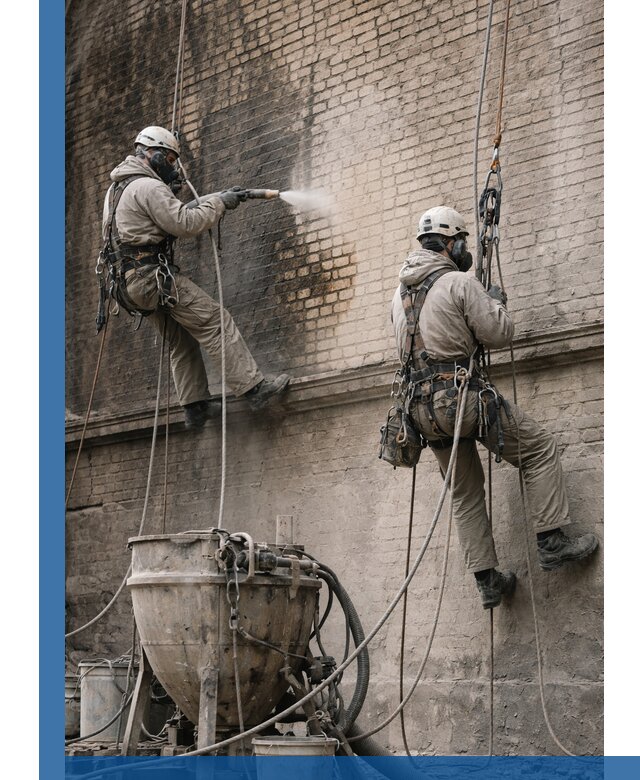 Пескоструйная очистка фасадов в Александрове профессионально