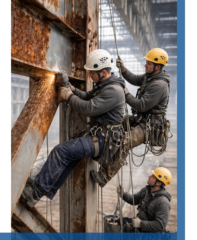 Зачистка металла от ржавчины в Александрове от 375 р. | ВЫСОТНИК-Лкн