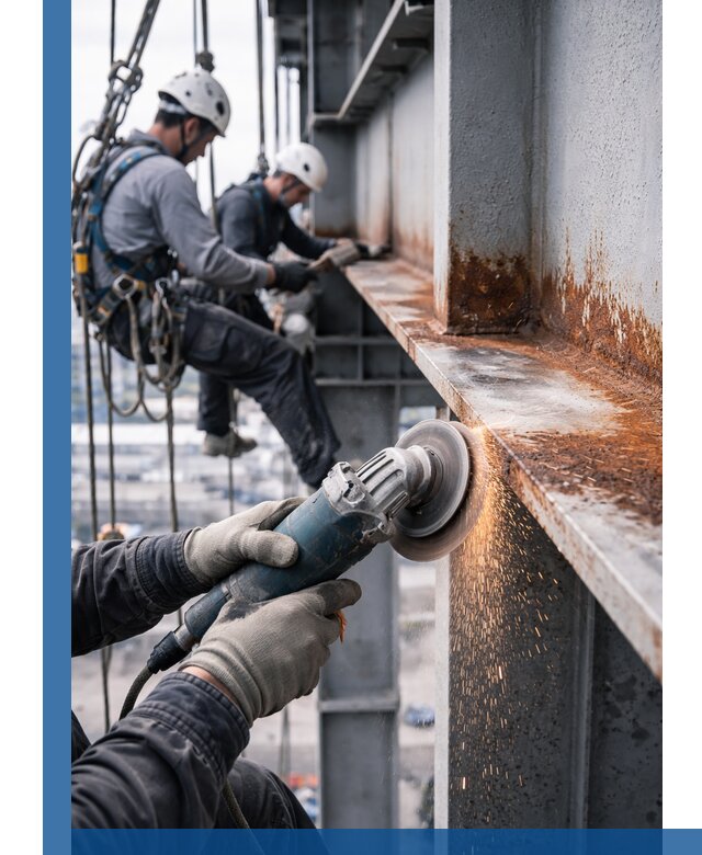 Зачистка металла от ржавчины и подготовка поверхностей в Александрове